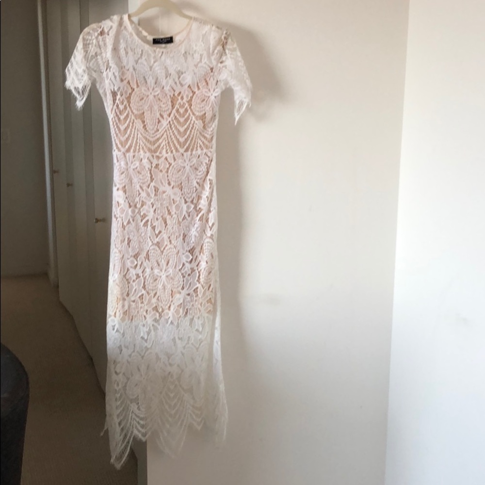 Few Moda White Lace Dress w/ slip